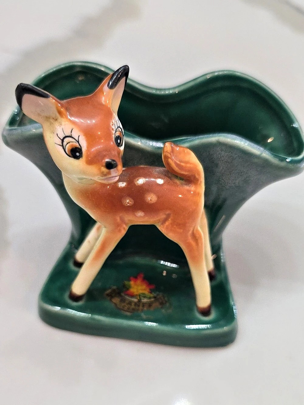 Vintage Deer Vase / Pen Holder